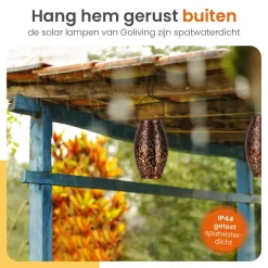 Goliving Solar Tafellamp Zen – 2 Stuks – LED Buitenverlichting - Zonne-energie