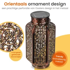 Goliving Solar Tafellamp Spark – 2 Stuks – LED Buitenverlichting Zonne-energie