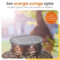 Goliving Solar Tafellamp Spark – 2 Stuks – LED Buitenverlichting Zonne-energie
