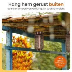 Goliving Solar Tafellamp Spark – 2 Stuks – LED Buitenverlichting Zonne-energie