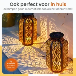 Goliving Solar Tafellamp Spark – 2 Stuks – LED Buitenverlichting Zonne-energie