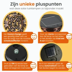 Goliving Solar Tafellamp Spark – 2 Stuks – LED Buitenverlichting Zonne-energie