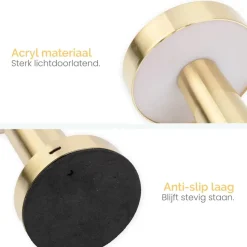 Goliving Tafellamp Oplaadbaar – Draadloos en dimbaar – Moderne touch lamp