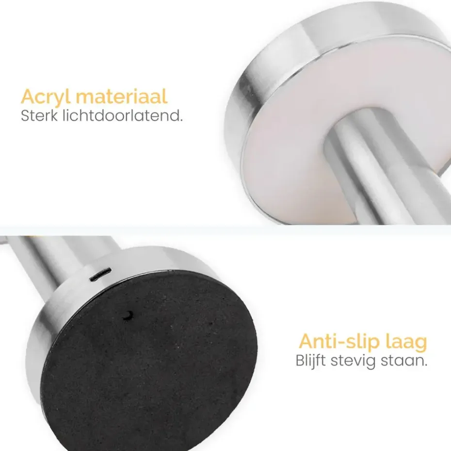 Goliving Tafellamp Oplaadbaar – Draadloos en dimbaar – Moderne touch lamp