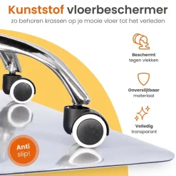 Goliving Vloerbeschermer bureaustoel - 90x120cm - Bureaustoelmat