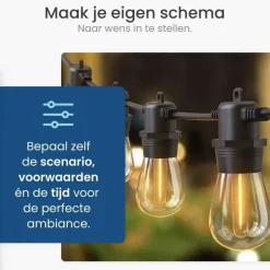 Gologi lichtsnoer buiten en binnen - Lichtslinger 5M - Tuinverlichting LED