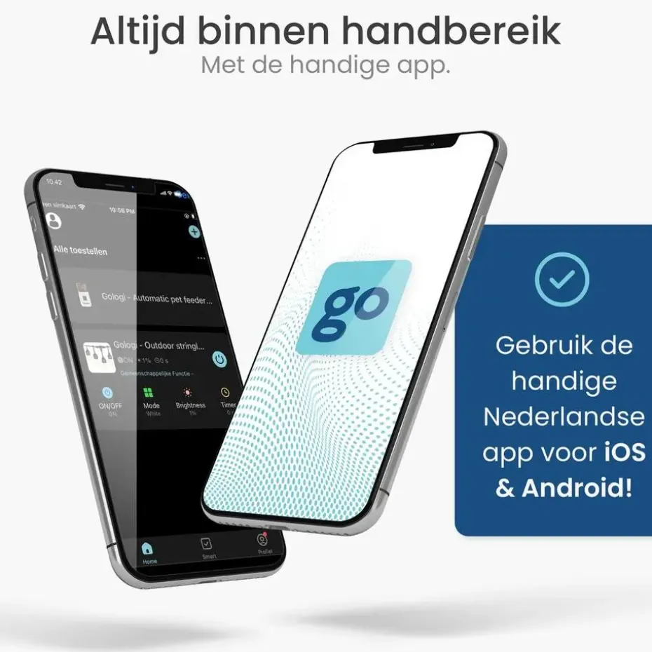 Gologi lichtsnoer buiten en binnen - Lichtslinger 15M - Tuinverlichting LED