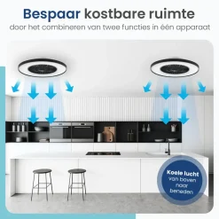 Gologi Plafondventilator met Verlichting - Ø60 cm - LED RGBW - 6 Standen