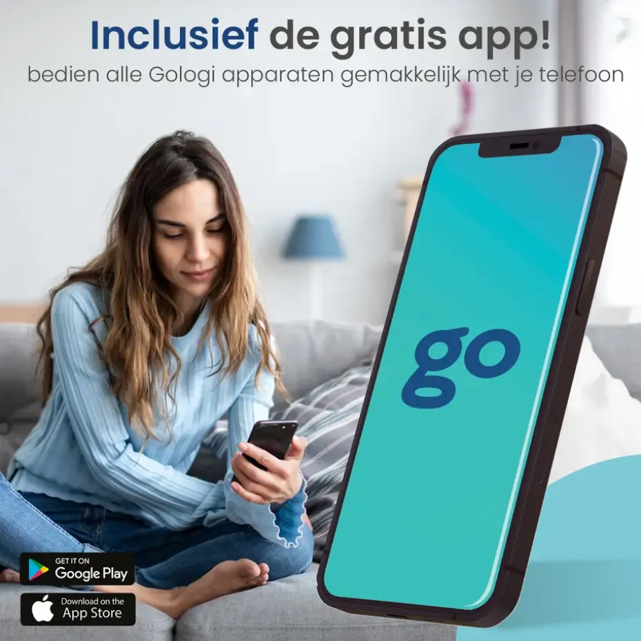 Gologi Plafondventilator met Verlichting - Ø60 cm - LED RGBW - 6 Standen