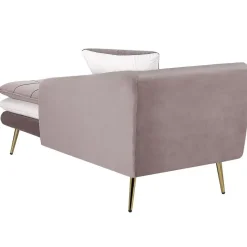 GONESSE - Chaise longue - Bruin - Linkerzijde - Polyester