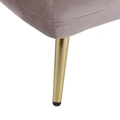 GONESSE - Chaise longue - Bruin - Linkerzijde - Polyester