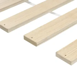 GONFARON - Tweepersoonsbed - Zwart - 140 x 200 cm - Dennenhout