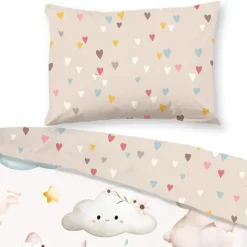 Goodmorning Peuter Koala’s en Uiltjes Dekbedovertrek Zand-Junior (120 x 150 cm)