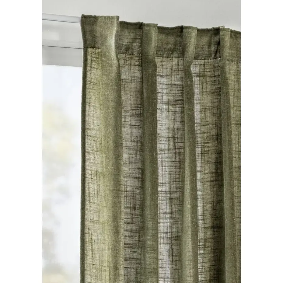 Gordijn Dante - groen - 140x280 cm (1 stuk)