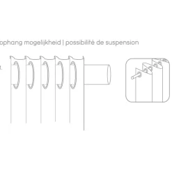 Gordijn Dion - taupe - 140x280 cm (1 stuk)