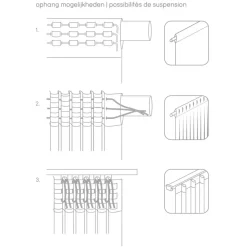Gordijn Emma - off white - 140x280 cm (1 stuk)