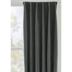 Gordijn Fabian - donkergrijs - 135x280 cm (1 stuk)