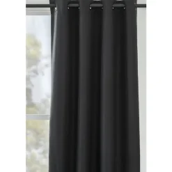 Gordijn Kai - zwart - 135x280 cm (1 stuk)