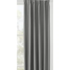 Gordijn Sam - grijs - 100% verduisterend - 140x280 cm (1 stuk)