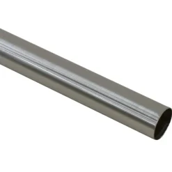 Gordijnroede 120cm grijs rvs - Ø28mm (1209047)