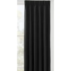 Gordijnstof Bowie semi verduisterend - zwart