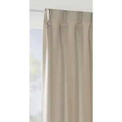 Gordijnstof Loom lichtdoorlatend - beige