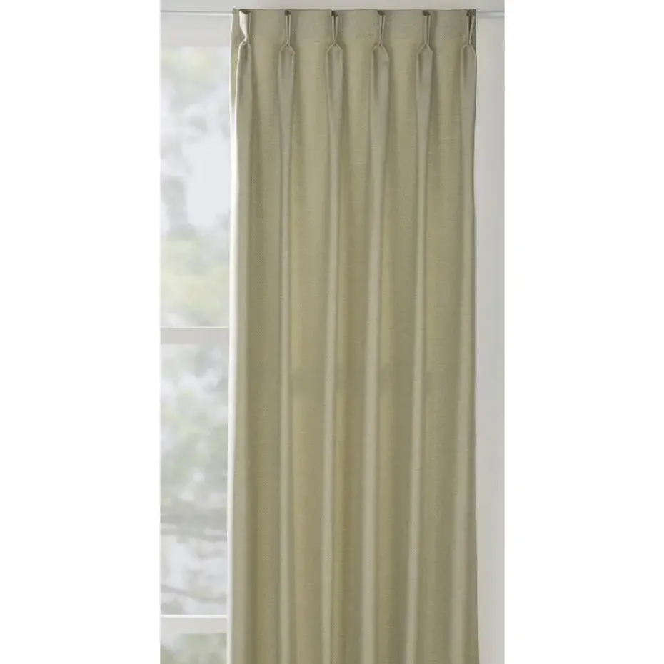 Gordijnstof Luna - vergrijsd groen