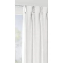 Gordijnstof Lunora lichtdoorlatend - wit