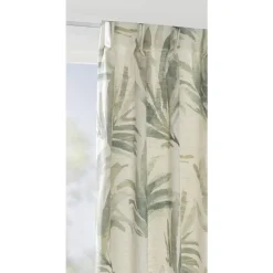 Gordijnstof Nakuru - groen/beige