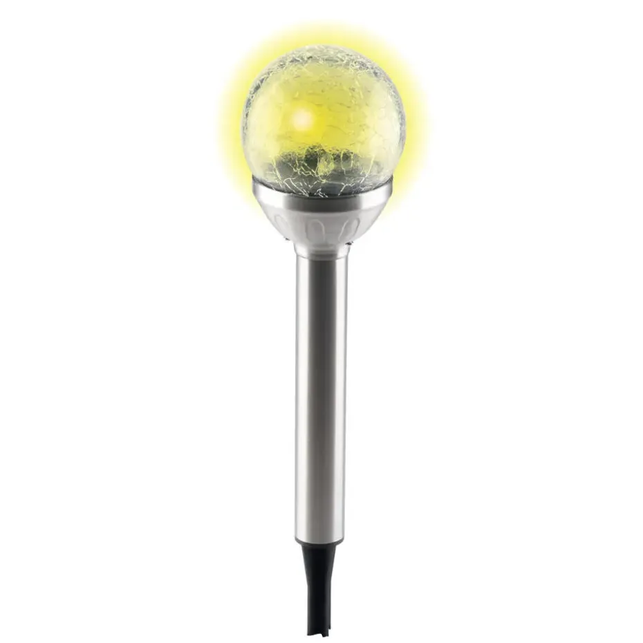 Grundig Prikspot - solar - RVS - tuinverlichting - 25 cm