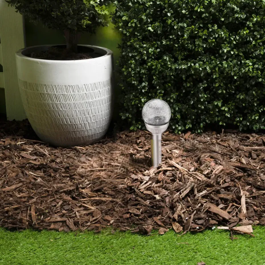 Grundig Prikspot - solar - RVS - tuinverlichting - 25 cm