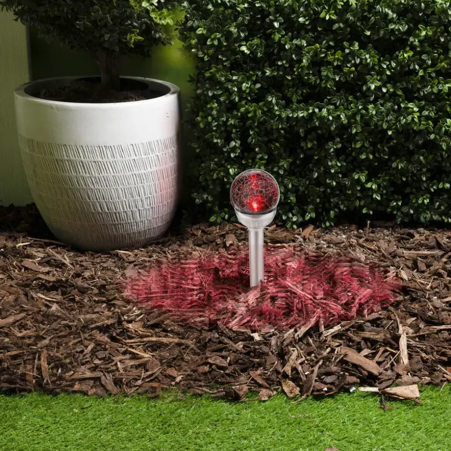 Grundig Prikspot - solar - RVS - tuinverlichting - 25 cm