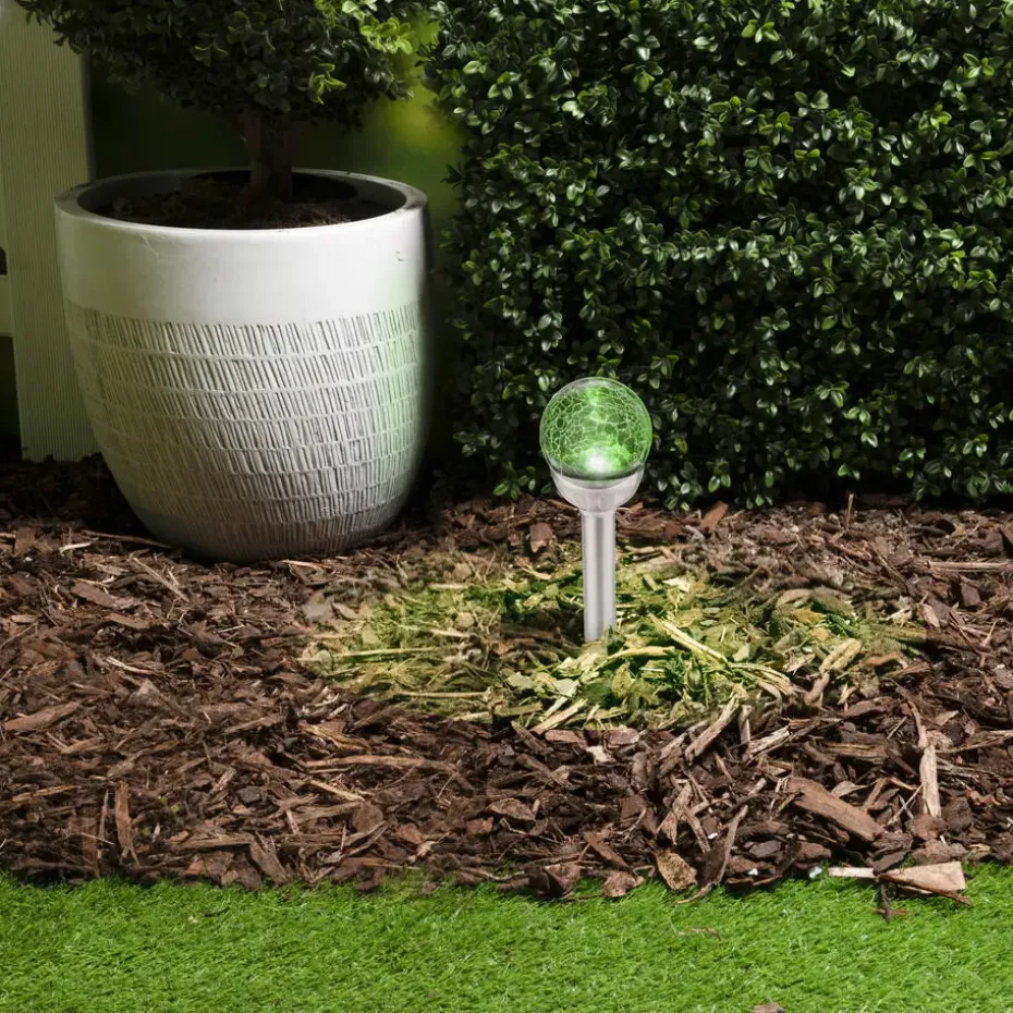 Grundig Prikspot - solar - RVS - tuinverlichting - 25 cm