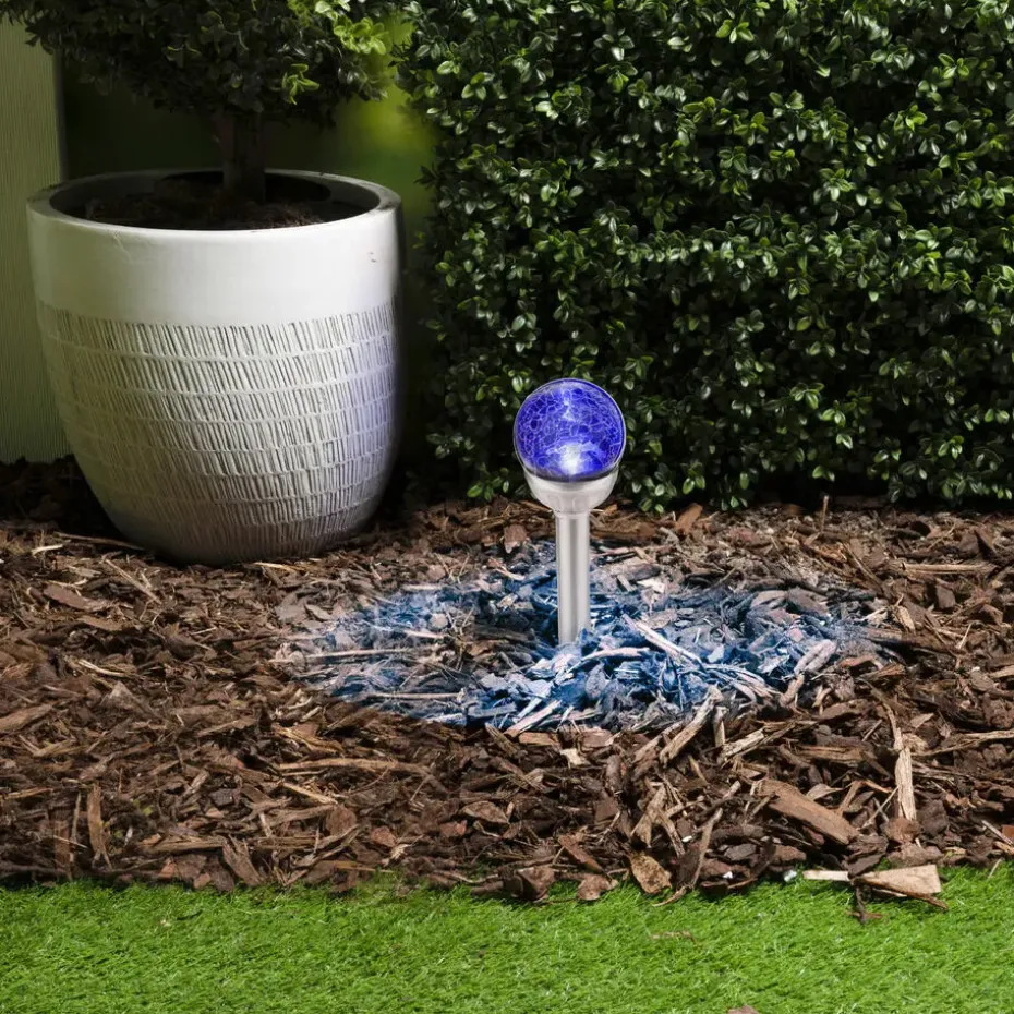 Grundig Prikspot - solar - RVS - tuinverlichting - 25 cm