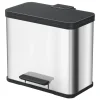 Hailo Öko Duo Plus L Prullenbak - 17+9L - RVS