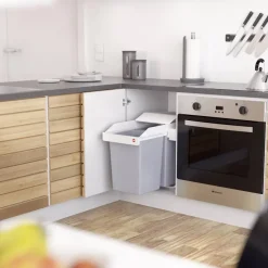 Hailo Multi-Box Duo L Inbouwprullenbak - 2x14L - wit