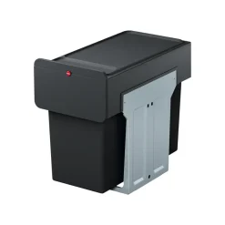 Hailo Tandem Inbouwprullenbak - 2x14L - zwart