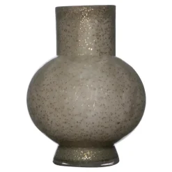 Hakbijl Glass Bloemenvaas Deborah - Goud - glas - D17 x H22 cm