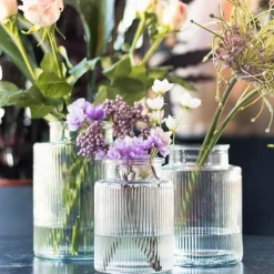 Hakbijl Glass Bloemenvaas Denise- transparant - glas - D11