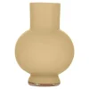 Hakbijl Glass Bloemenvaas Deborah - Beige - glas - D20 x H 26 cm