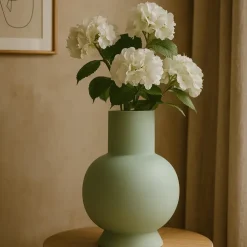 Hakbijl Glass Bloemenvaas Deborah - Groen - glas - D31 x H39 cm