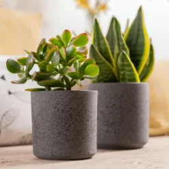 Hakbijl Plantenpot/bloempot Cindy - keramiek - D17 x H17 cm