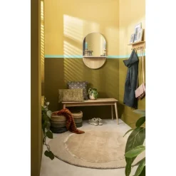 Halbankje Fenna - naturel - 110x32x45 cm