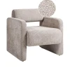 HALLSBERG - Fauteuil - Taupe - Bouclé