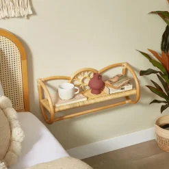 Hangende Muur Opbergrek van Natuurlijk Rotan