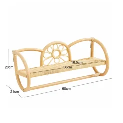Hangende Muur Opbergrek van Natuurlijk Rotan