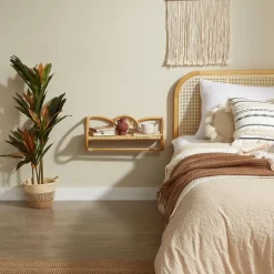 Hangende Muur Opbergrek van Natuurlijk Rotan