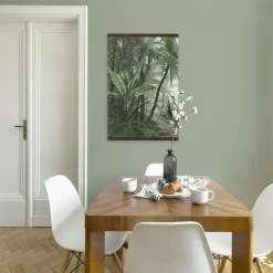 Hangende Poster Linnen - Jungle Landschap Groen