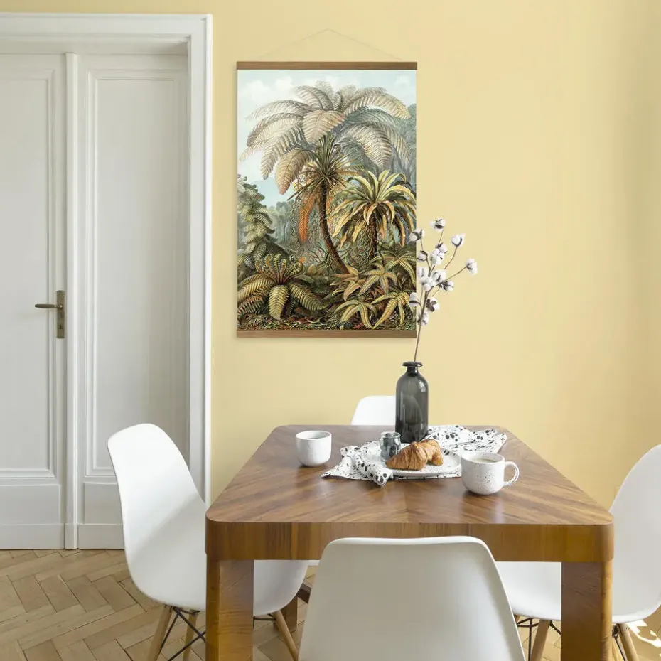 Hangende Poster Linnen Jungle Filicinae 100x70cm