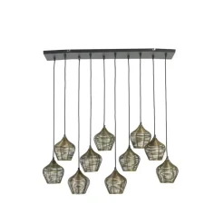 Hanglamp Alvaro - Antiek Brons - 120x25x29,5cm - 10L